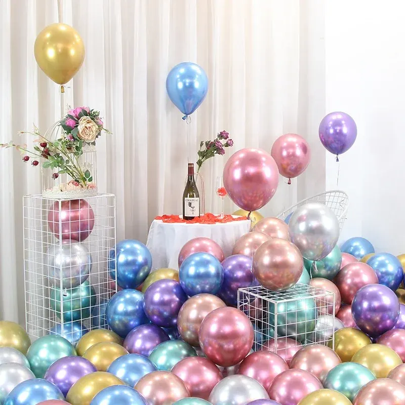Balon lateks krom 10 inci