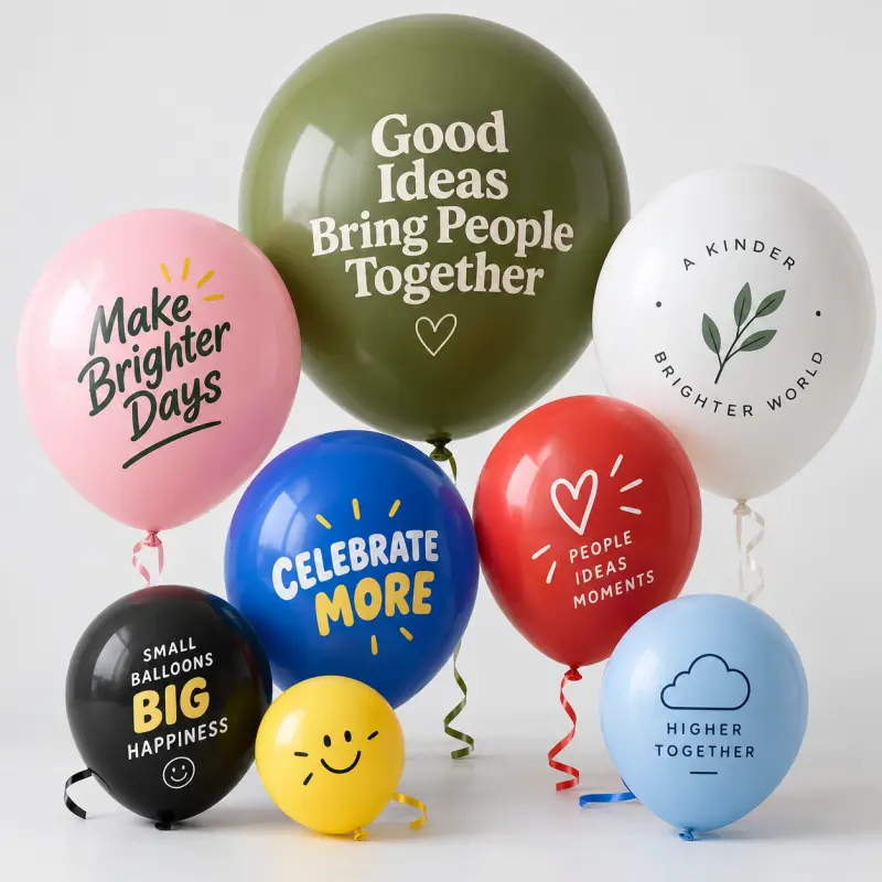 Balon Lateks Cetak Kustom 10 Inci