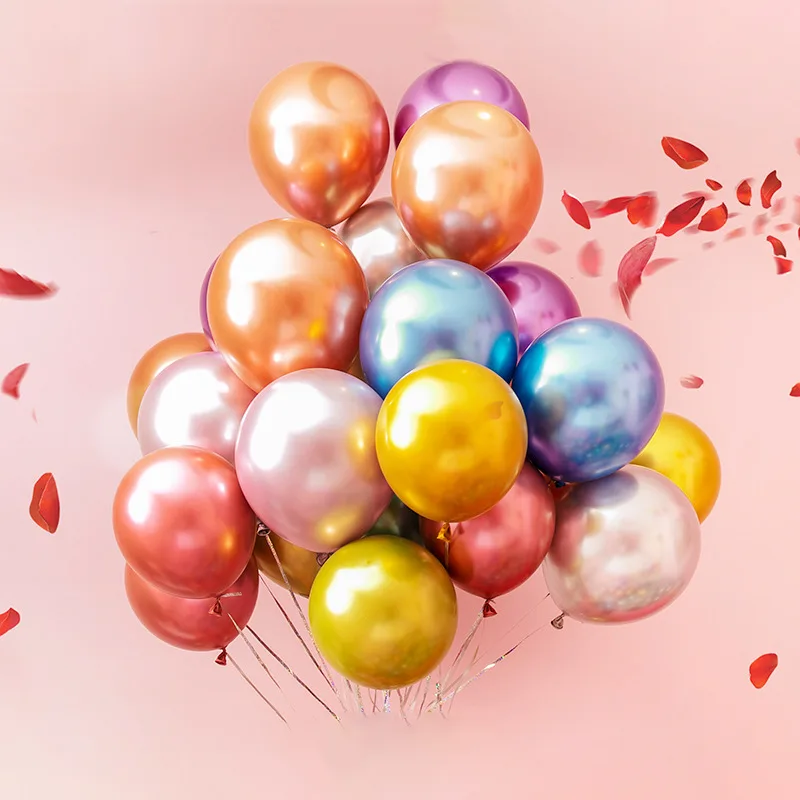 Balon lateks logam 12 inci