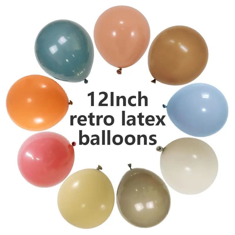 Balon Lateks Retro 12 Inci
