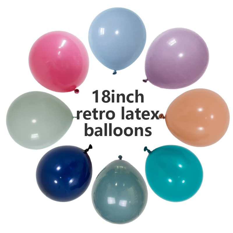 Balon Lateks Retro 18 Inci