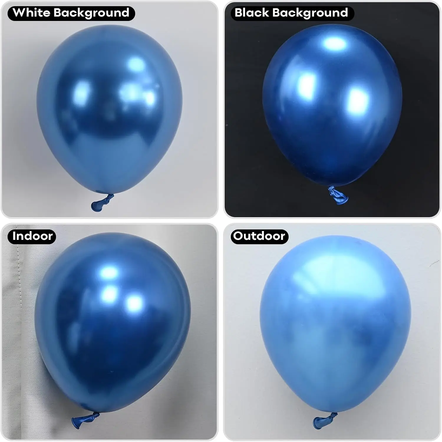 Balon Biru Metalik