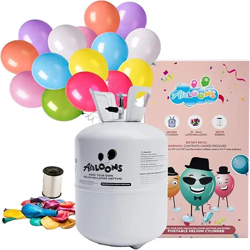 Bisakah balon lateks diisi helium agar bisa mengapung