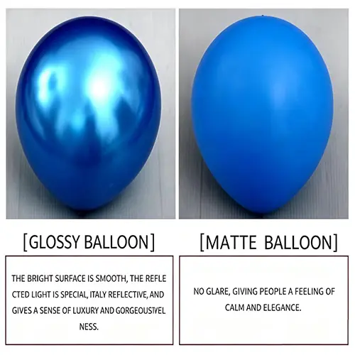 Balon Lateks Matte vs Mengkilap