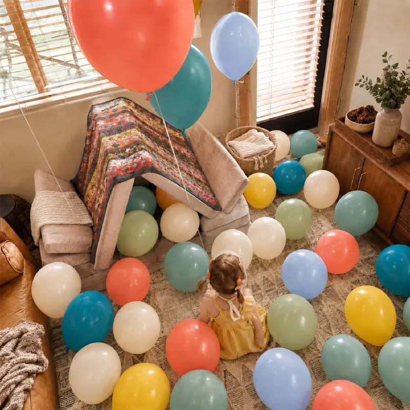 Bagaimana kondisi penyimpanan balon lateks?