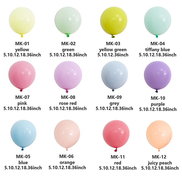 Cara Menentukan Warna Balon Lateks Macaron dalam Kemasan Campuran