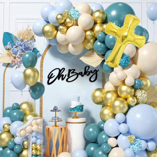 Perlengkapan lengkungan balon baby shower