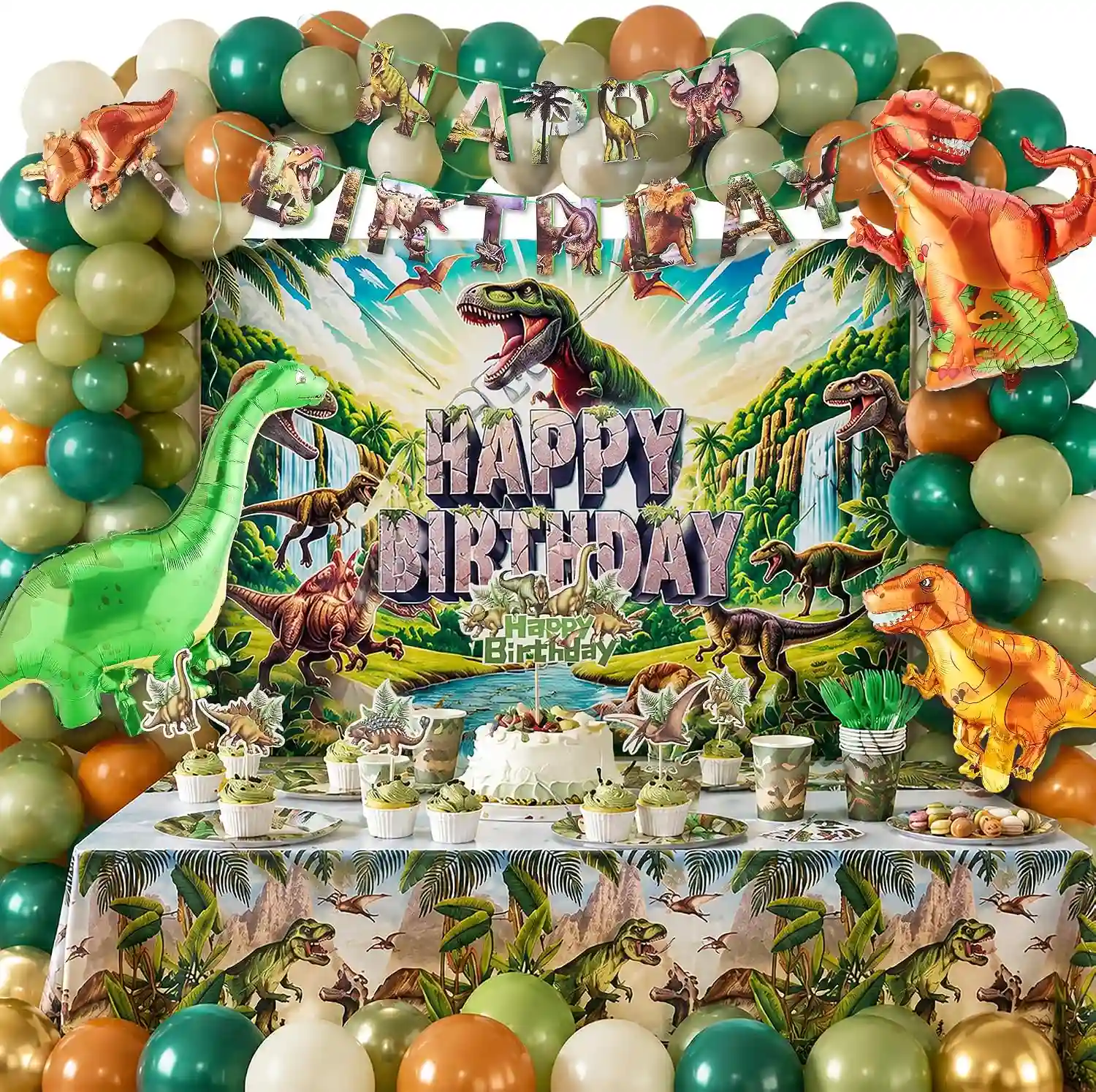 Dekorasi Balon Ulang Tahun Dinosaurus