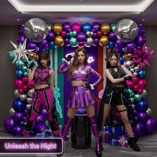 Perlengkapan lengkungan balon disko