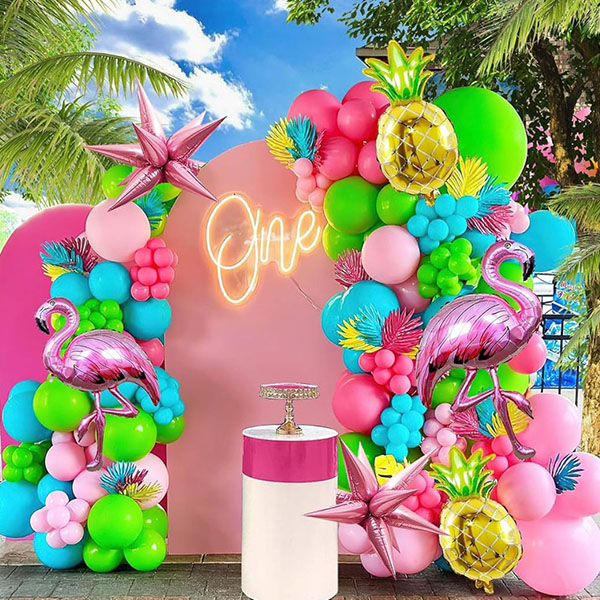 Paket Karangan Bunga Balon Tema Hawaii