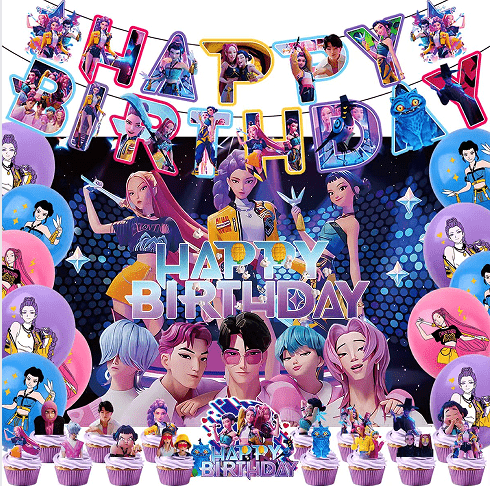 Set dekorasi Pesta Pemburu Setan K-POP