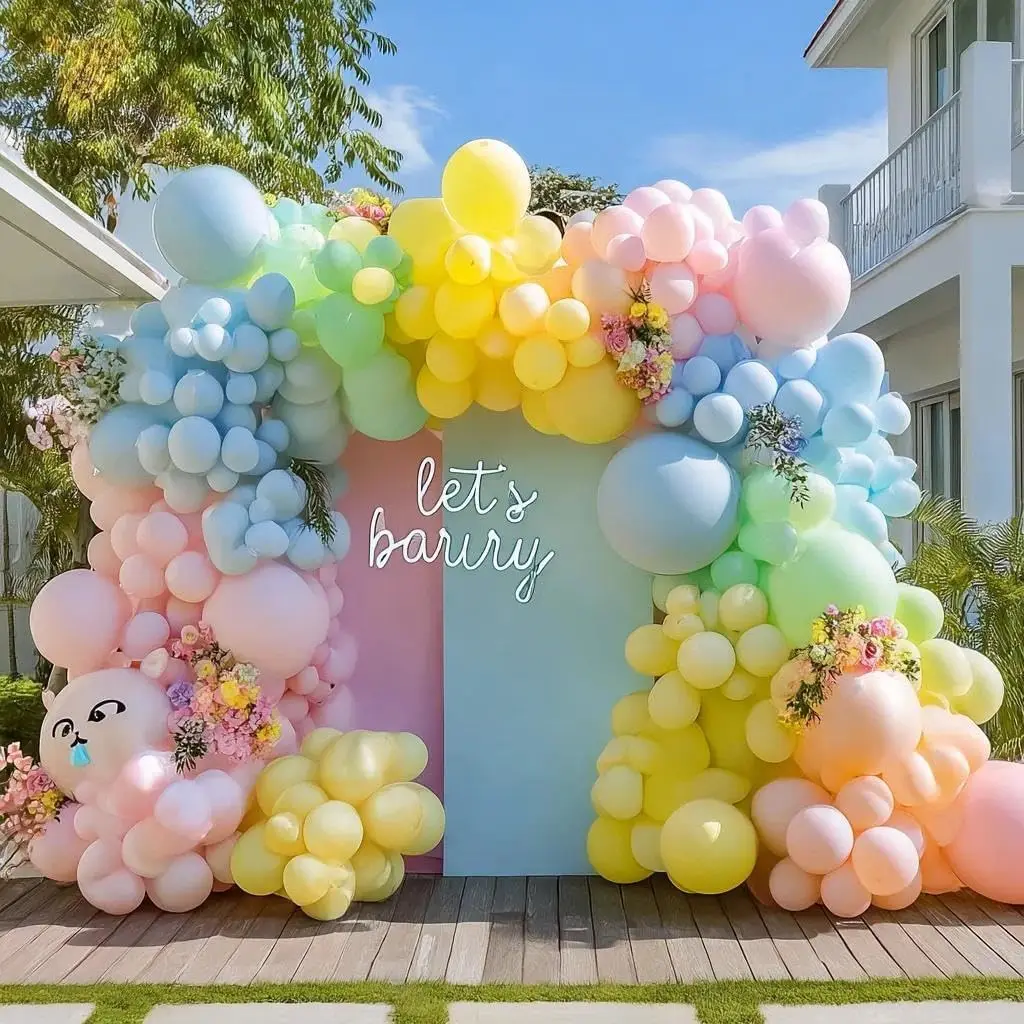 Kit Karangan Bunga Balon Matte Pastel
