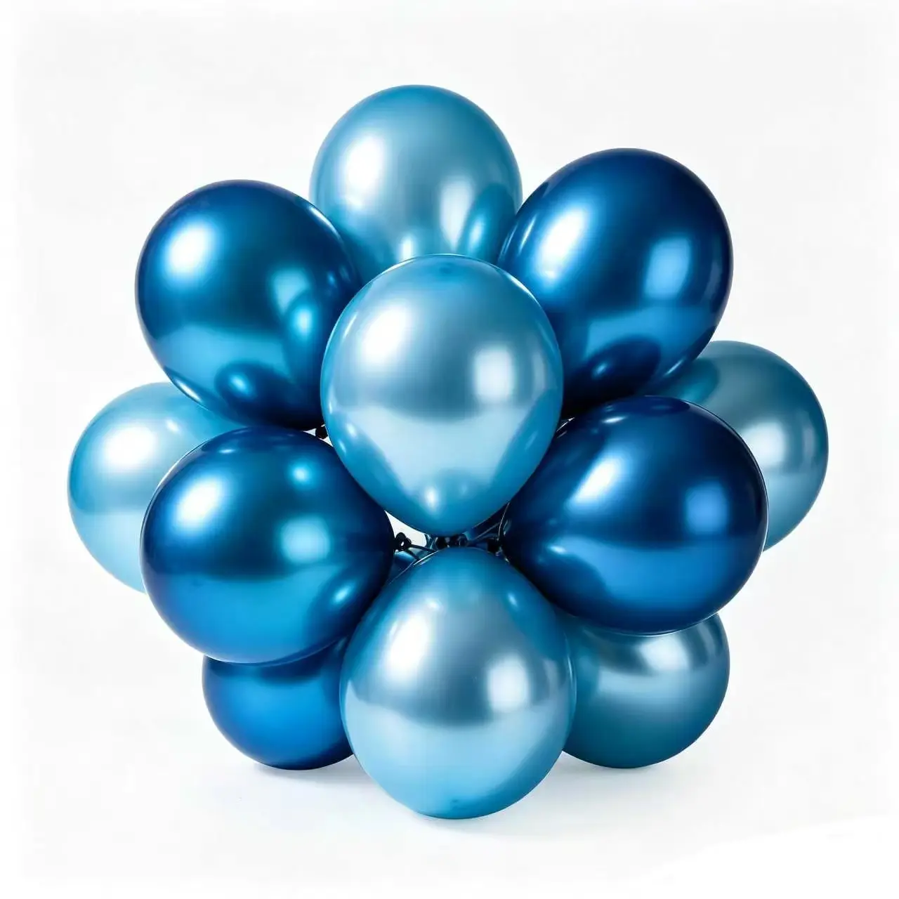 Balon Biru Metalik