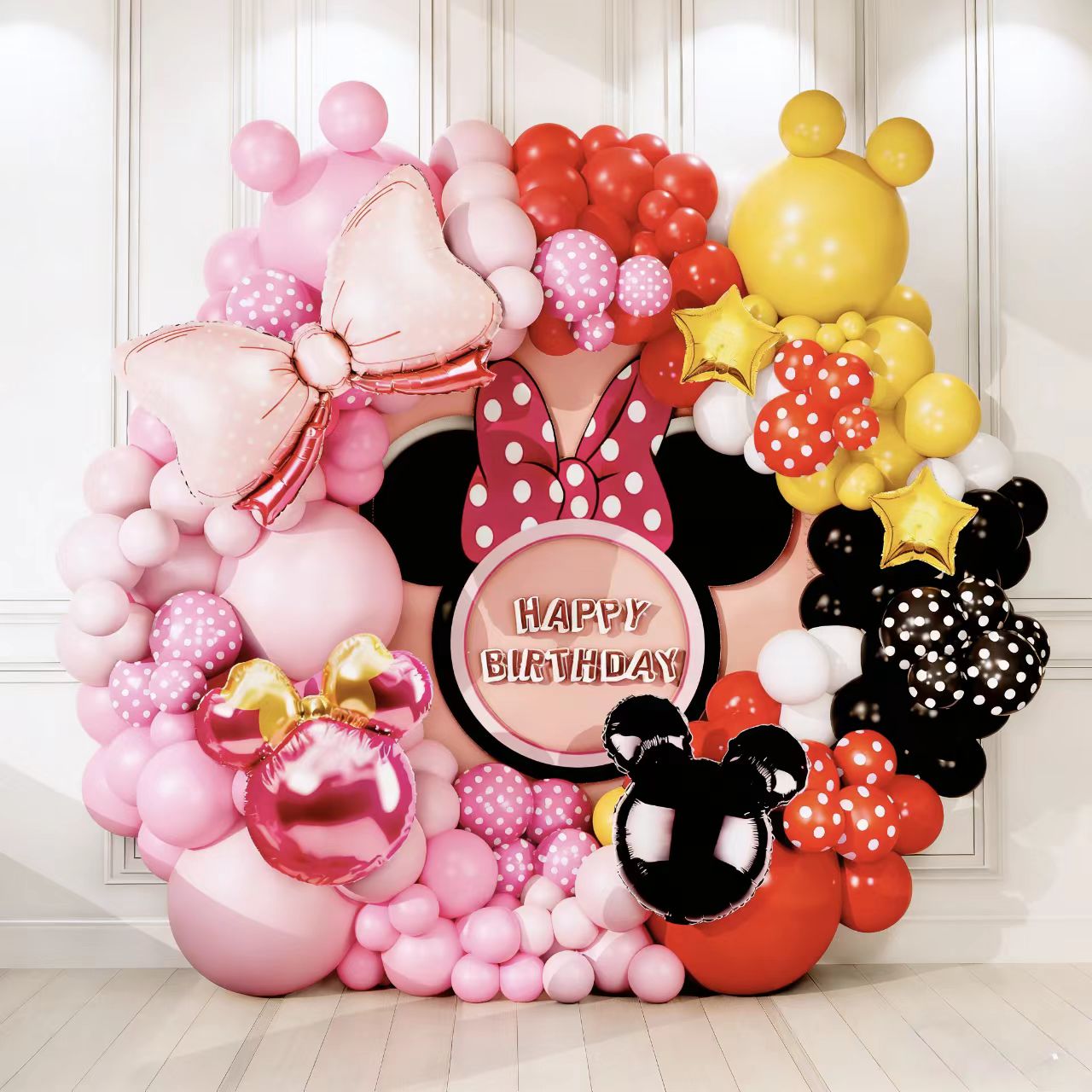 Lengkungan Balon Mickey dan Minnie