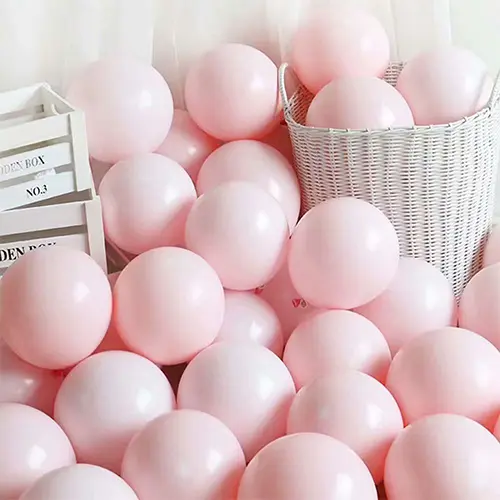 Balon Macaroon Merah Muda