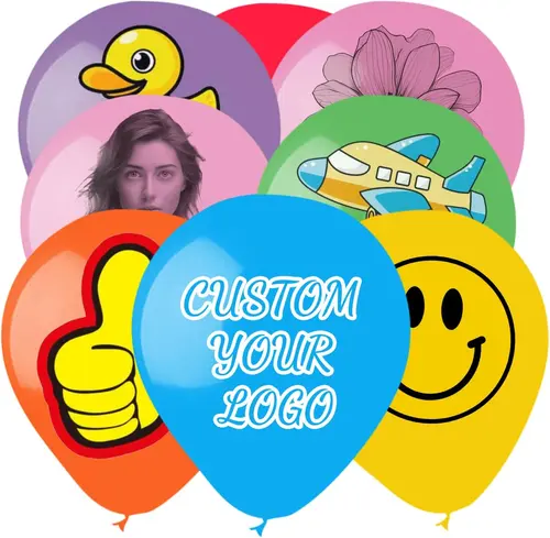 Balon promosi dengan logo