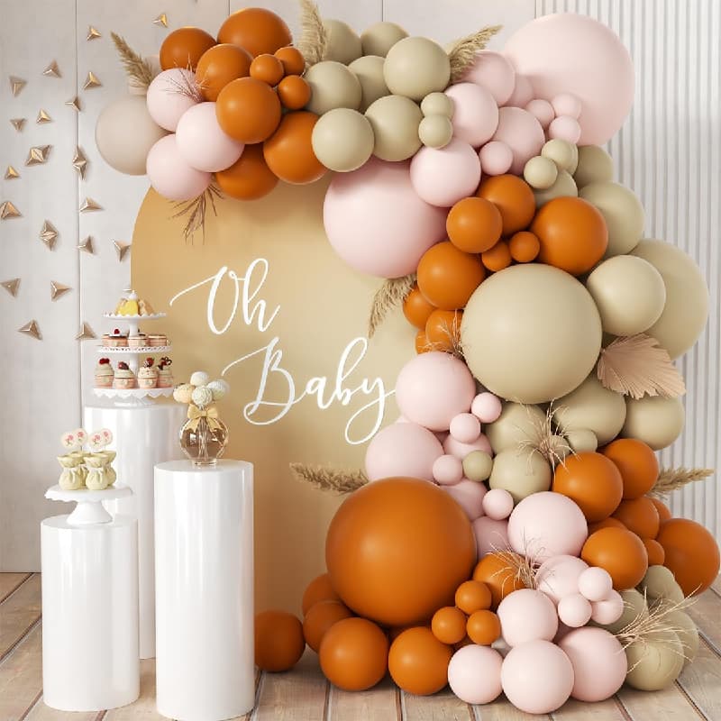 Kit Karangan Bunga Balon Terakota