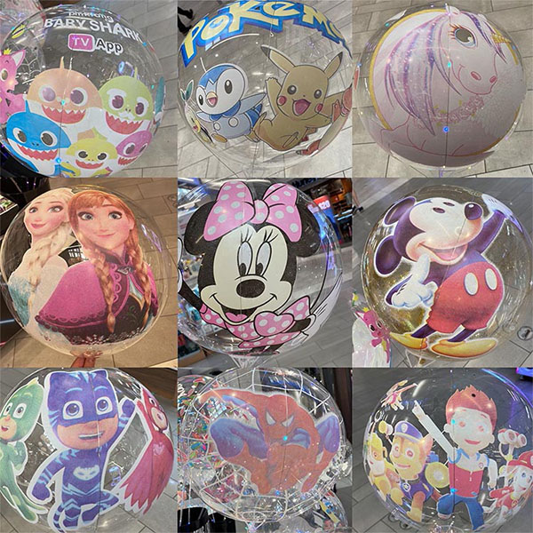 Balon bobo cetak bertema