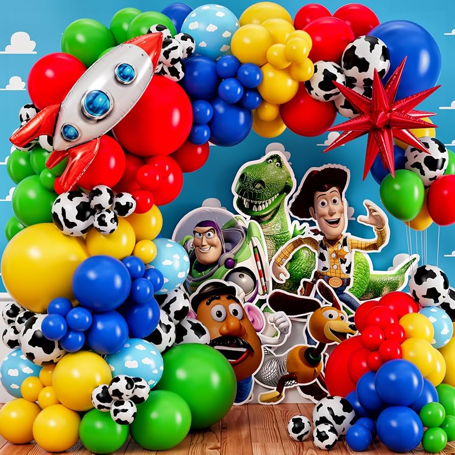 Karangan bunga Balon Toy Story