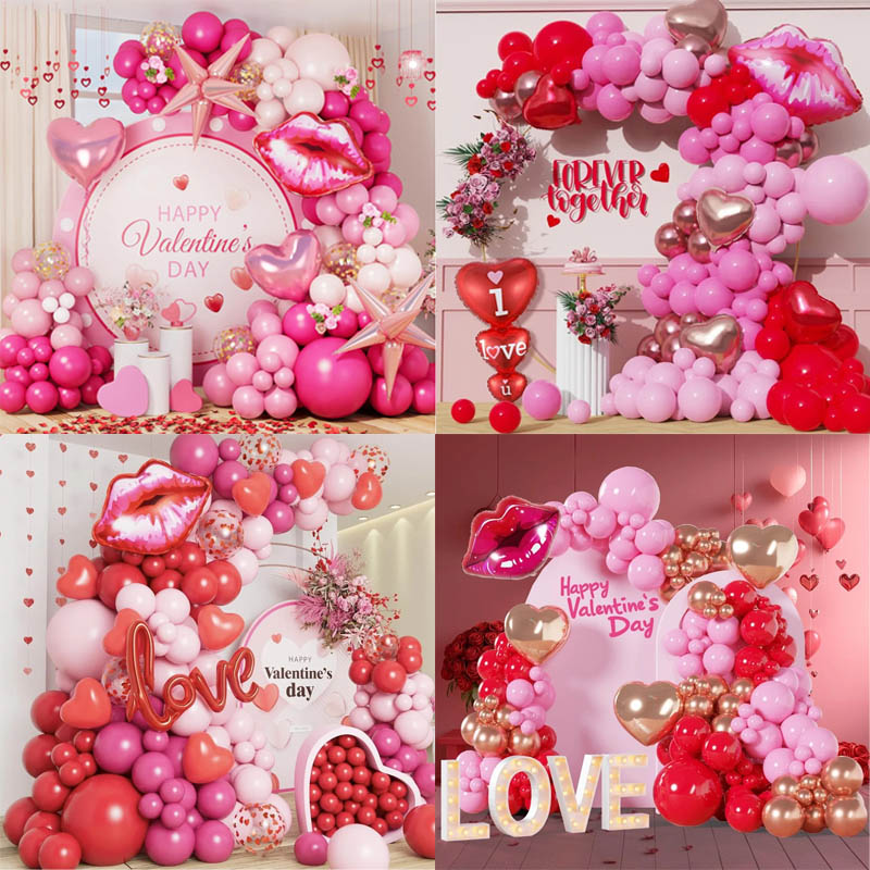 Set balon hari valentine garland